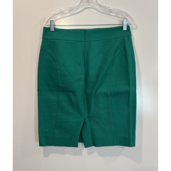 J. Crew Green No. 2 Pencil Skirt Career Womens‎ Size 6 (670) - Picture 3 of 6